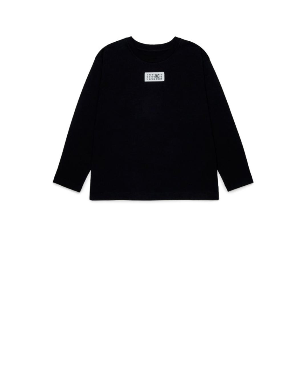 MAISON MARGIELA Черный хлопковый детская футболка / топ, фото 1