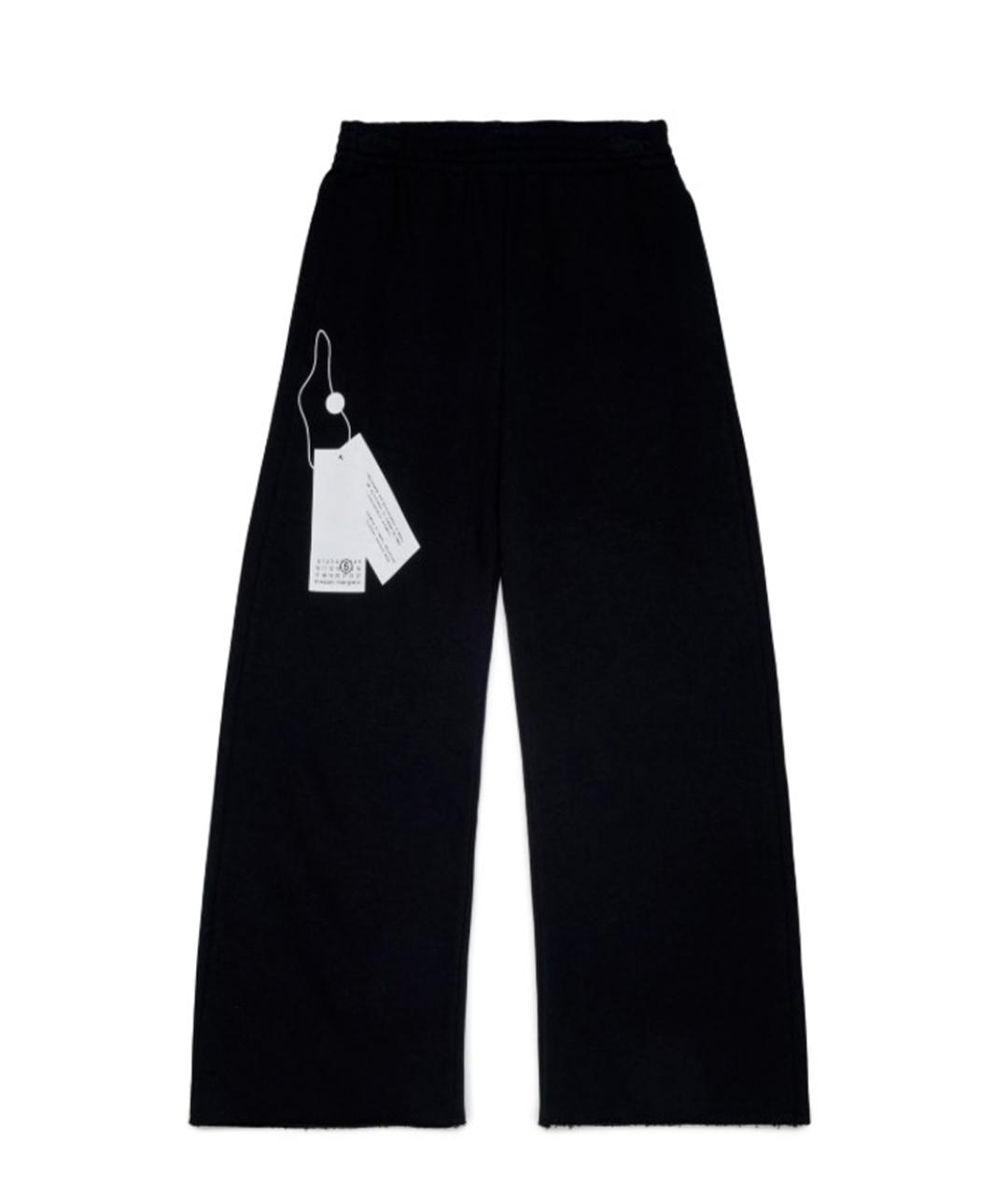MAISON MARGIELA Черные хлопковые брюки и шорты, фото 1