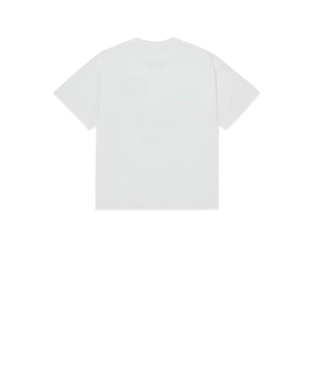 MAISON MARGIELA Белая хлопковая детская футболка, фото 2