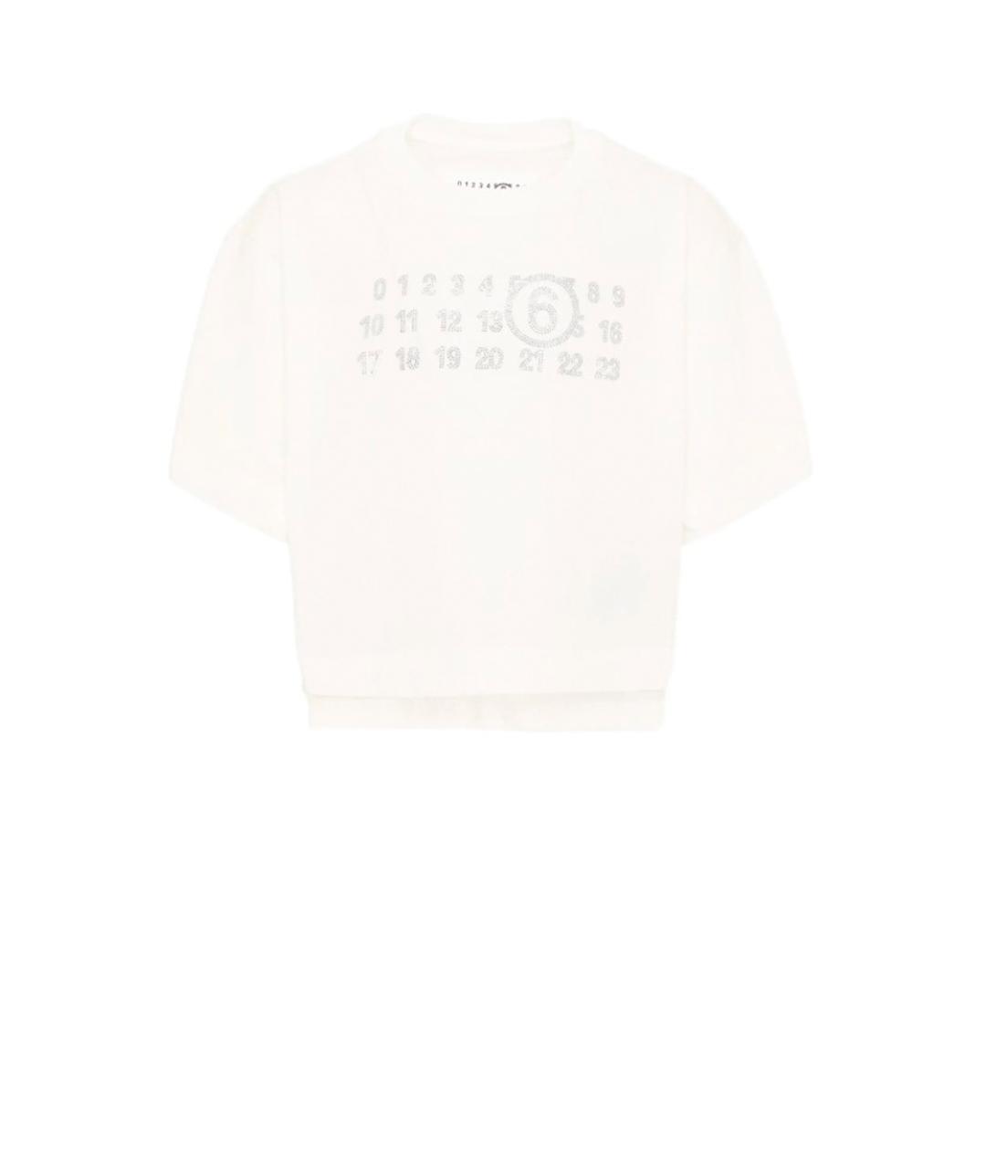 MAISON MARGIELA Белый хлопковый детская футболка / топ, фото 1