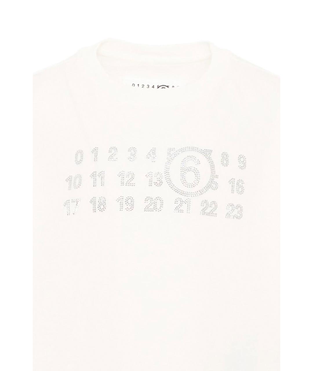 MAISON MARGIELA Белый хлопковый детская футболка / топ, фото 3