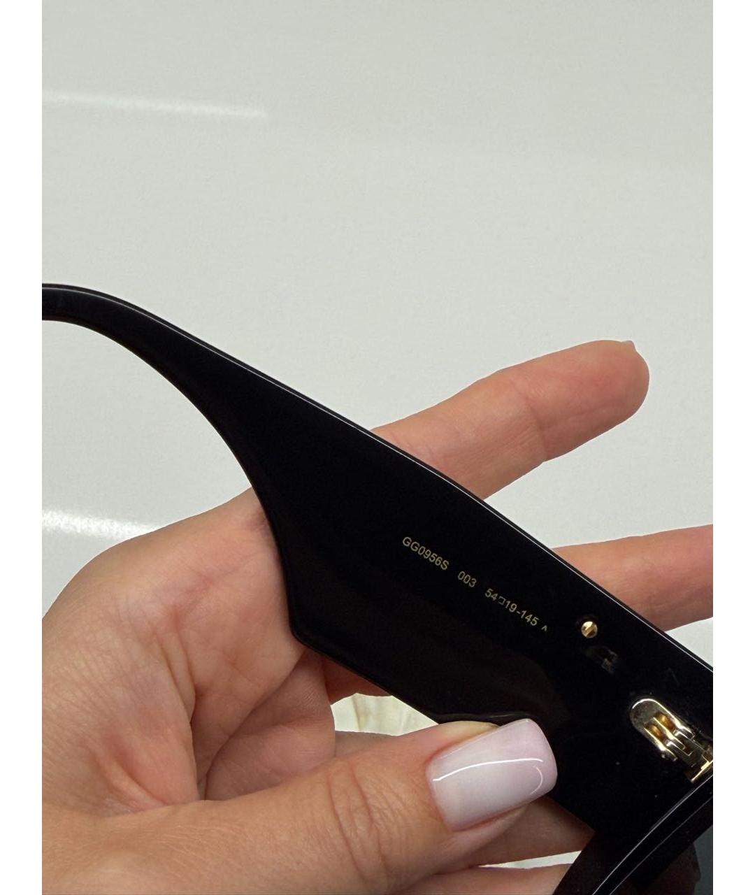 GUCCI Черные пластиковые солнцезащитные очки, фото 4