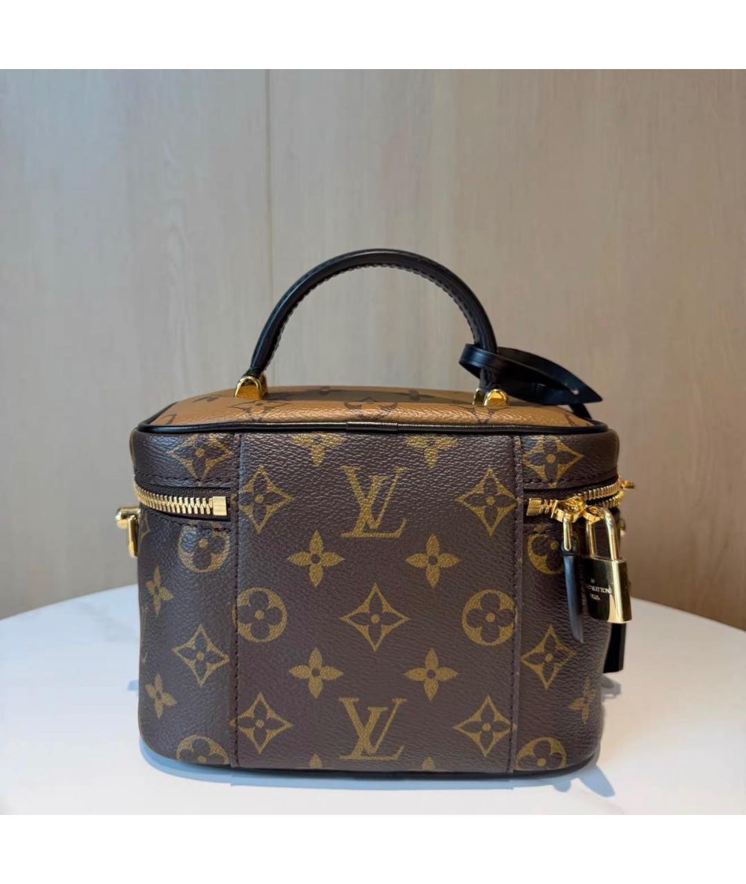 LOUIS VUITTON Коричневая кожаная сумка через плечо, фото 2