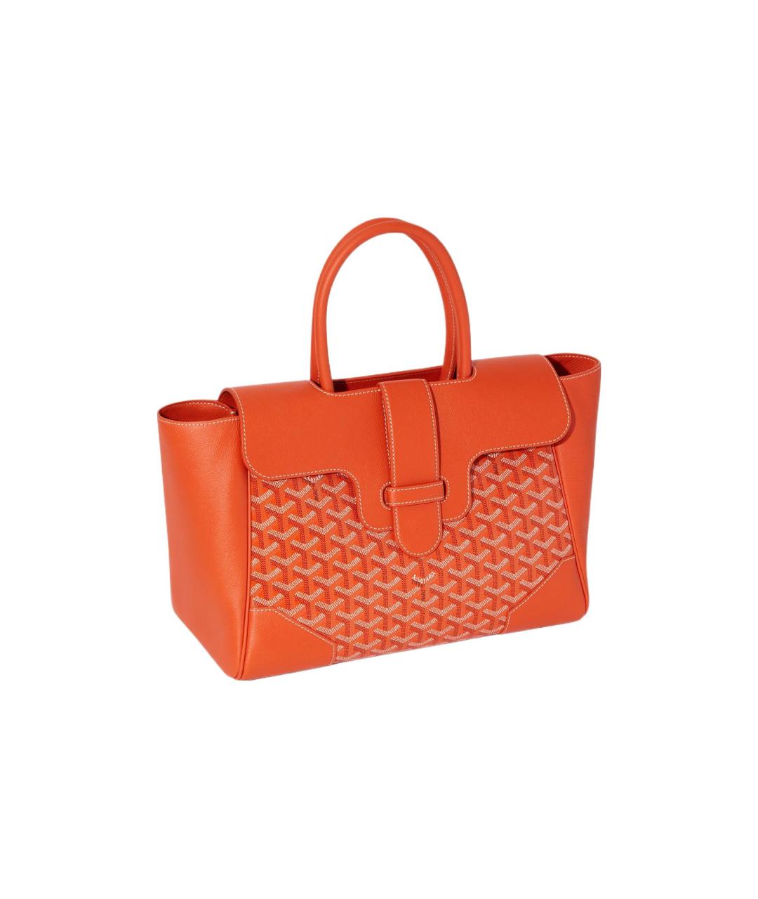 GOYARD Оранжевая сумка тоут из канвы, фото 3