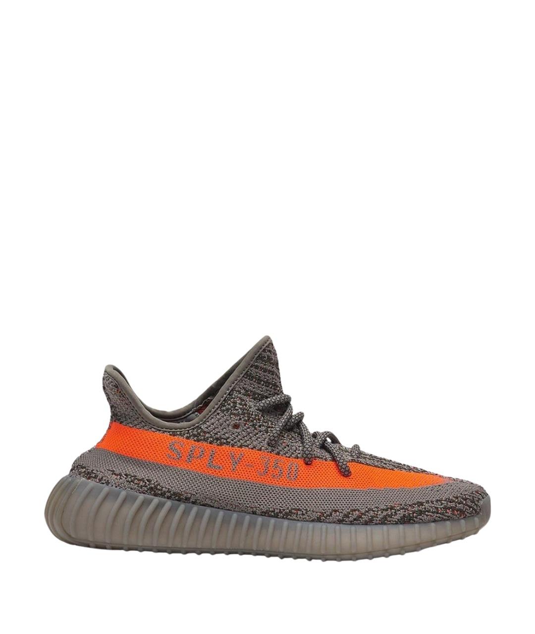 ADIDAS YEEZY Серые текстильные кроссовки, фото 1