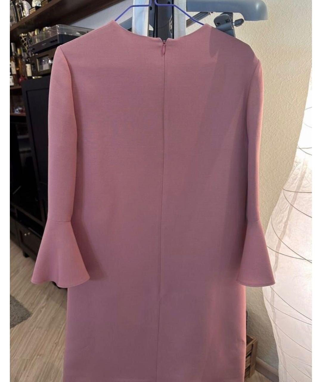 VALENTINO Коралловое шерстяное вечернее платье, фото 5