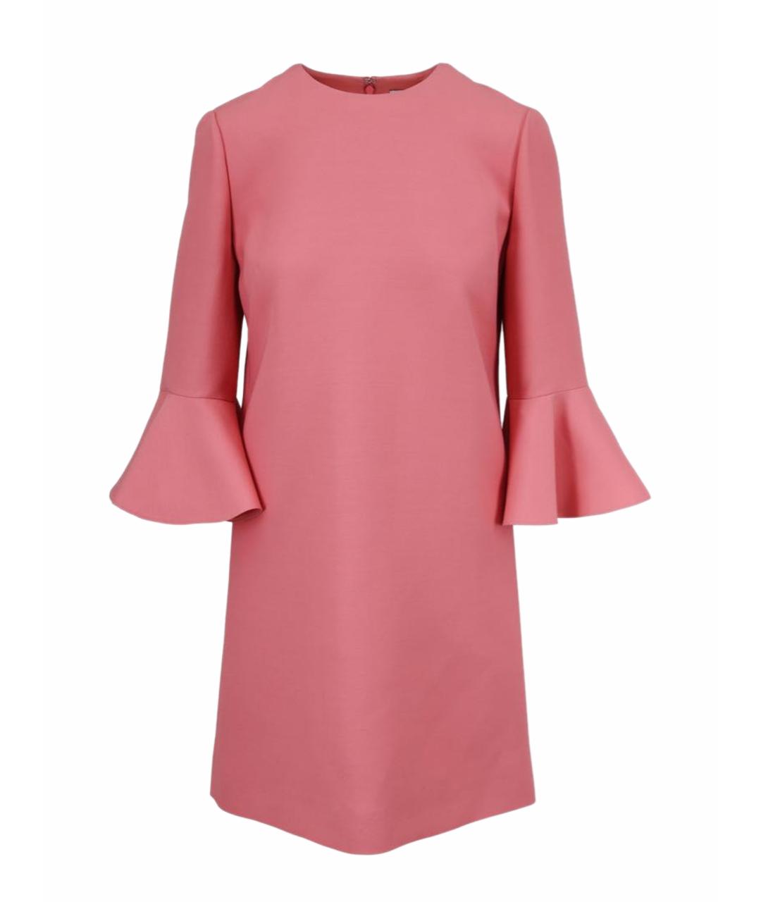 VALENTINO Коралловое шерстяное вечернее платье, фото 1
