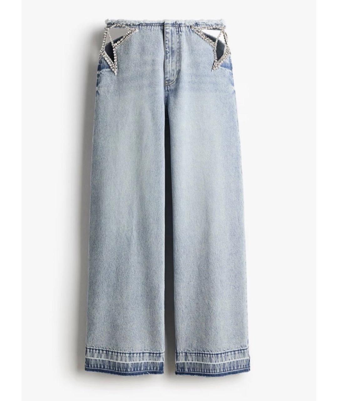 STELLA MCCARTNEY Голубые хлопковые прямые джинсы, фото 7
