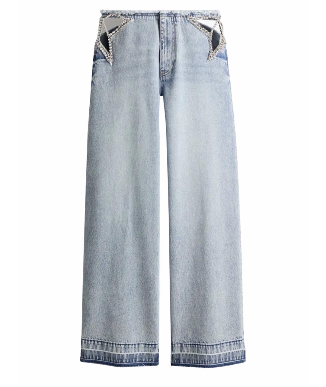STELLA MCCARTNEY Голубые хлопковые прямые джинсы, фото 1