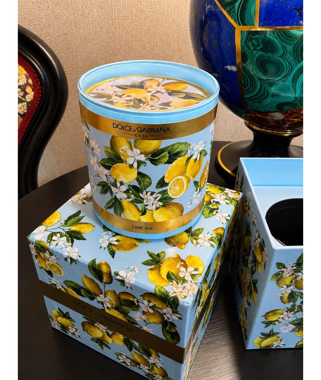DOLCE&GABBANA Бирюзовая свеча, фото 2