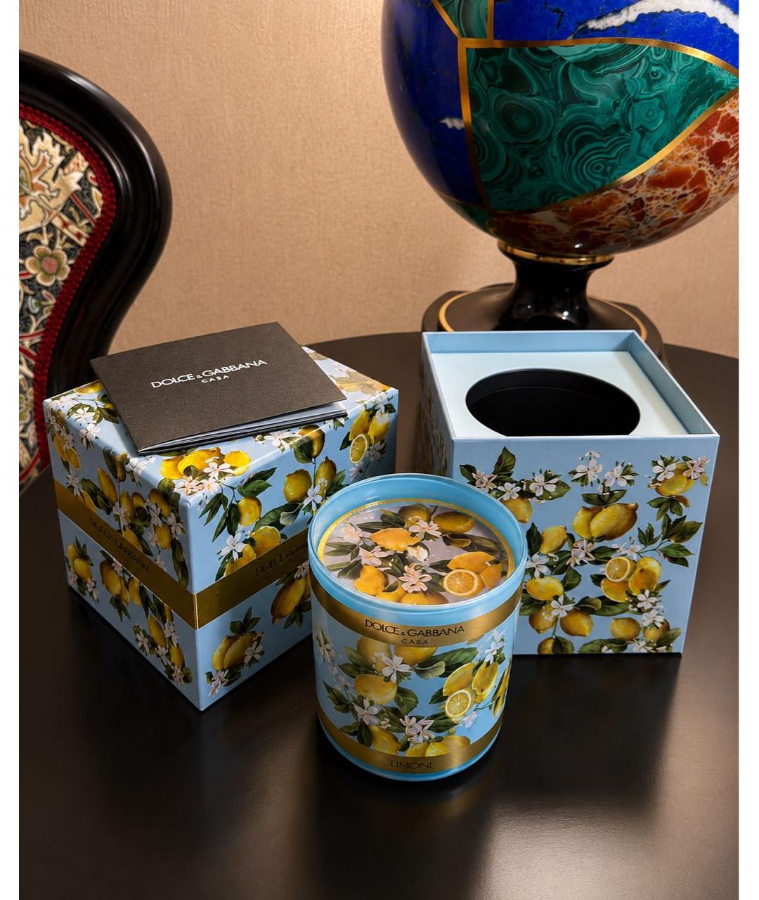 DOLCE&GABBANA Бирюзовая свеча, фото 3