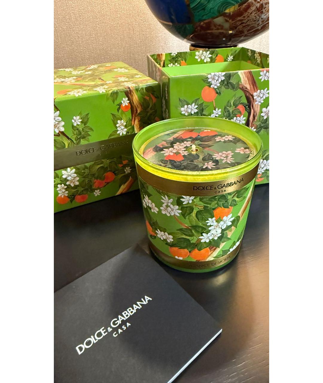 DOLCE&GABBANA Зеленая свеча, фото 4