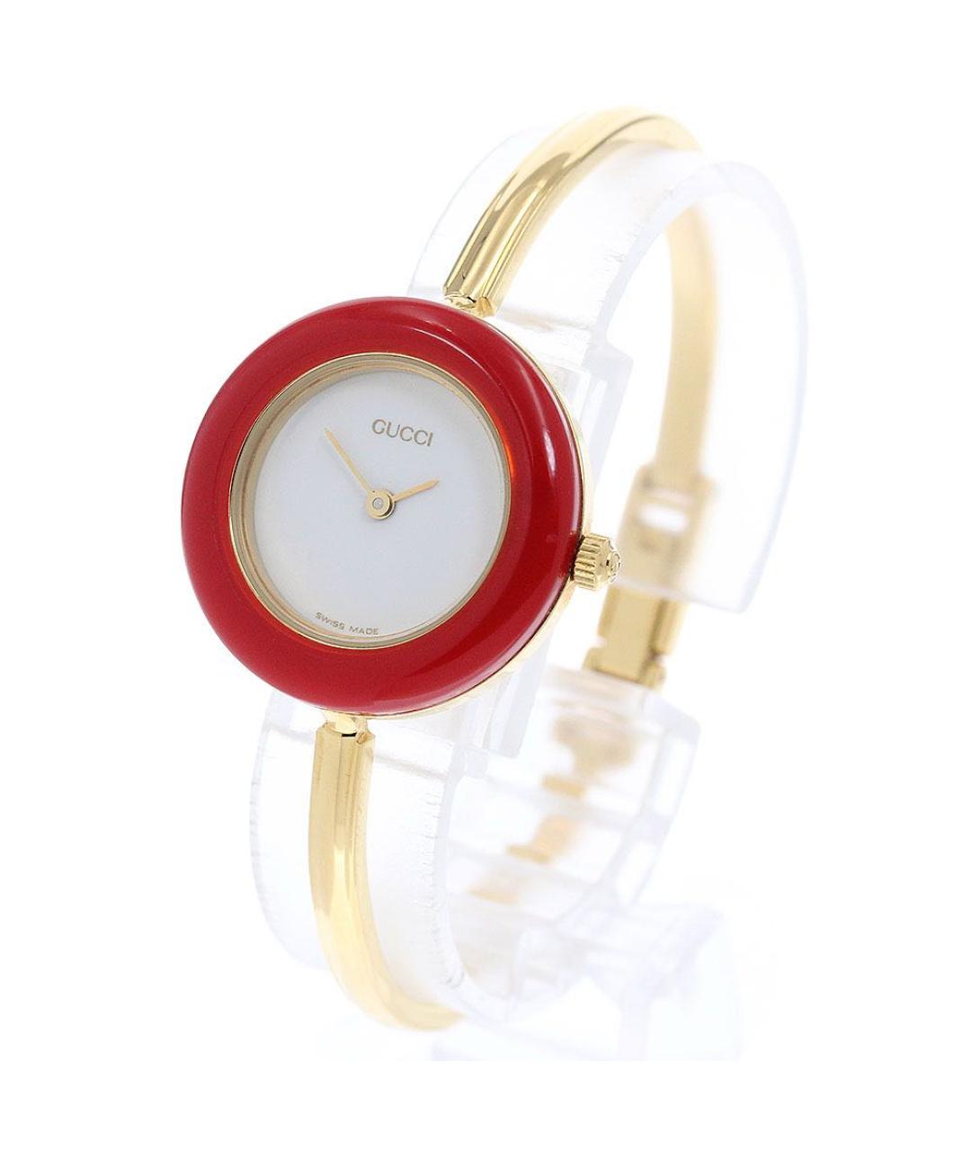 GUCCI Золотые латунные часы, фото 2
