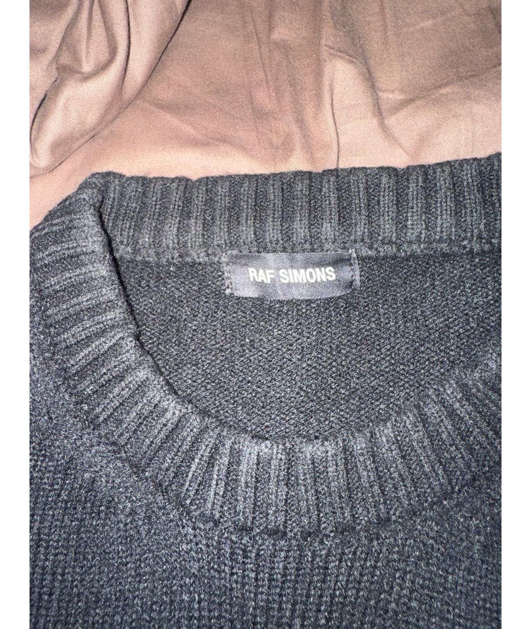 RAF SIMONS Черный хлопковый джемпер / свитер, фото 3