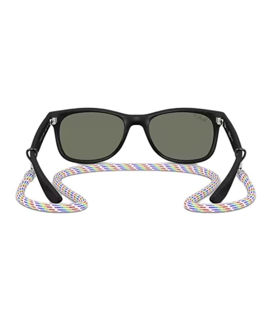 RAY BAN Черные солнцезащитные очки, фото 4
