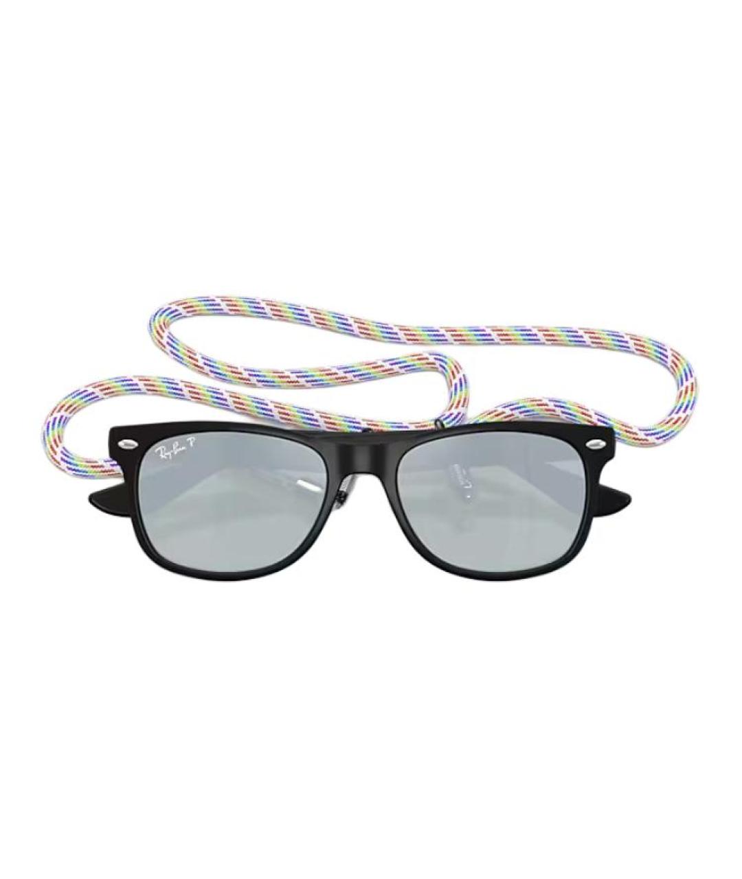 RAY BAN Черные солнцезащитные очки, фото 5