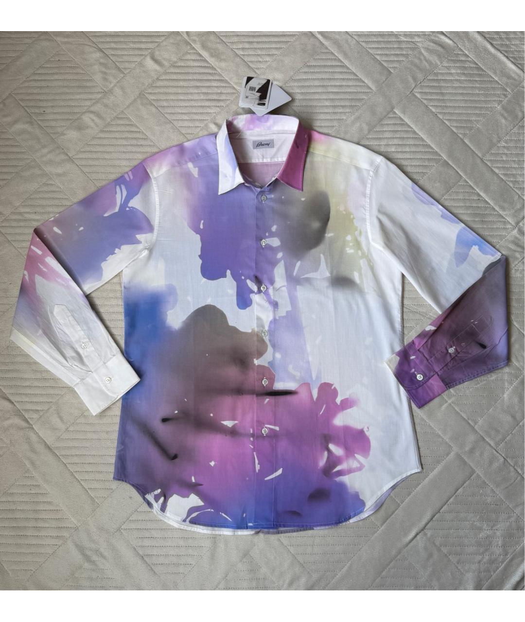 BRIONI Мульти хлопковая кэжуал рубашка, фото 4