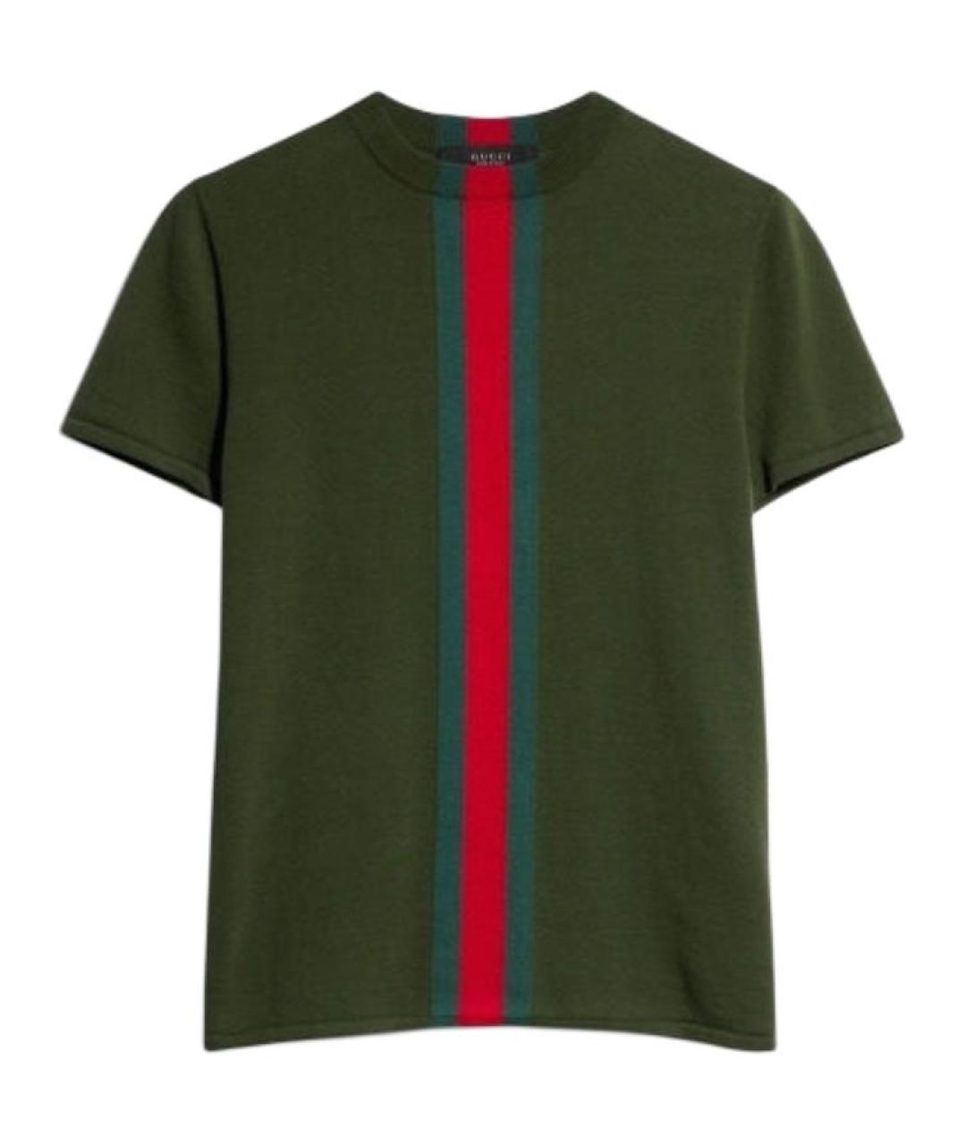 GUCCI Зеленая футболка, фото 1