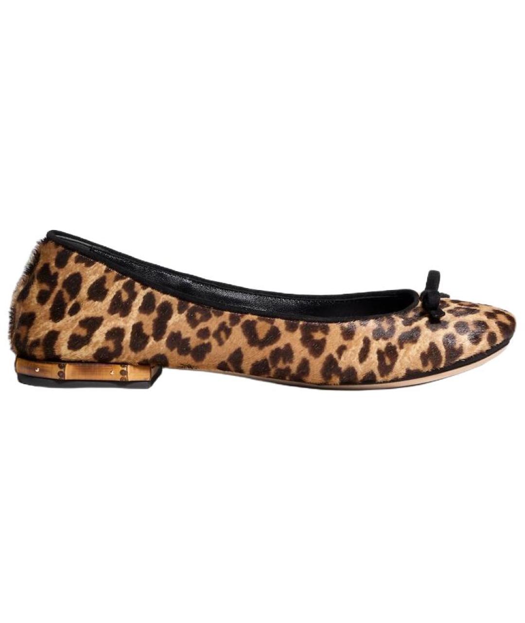 GUCCI Мульти кожаные балетки, фото 1