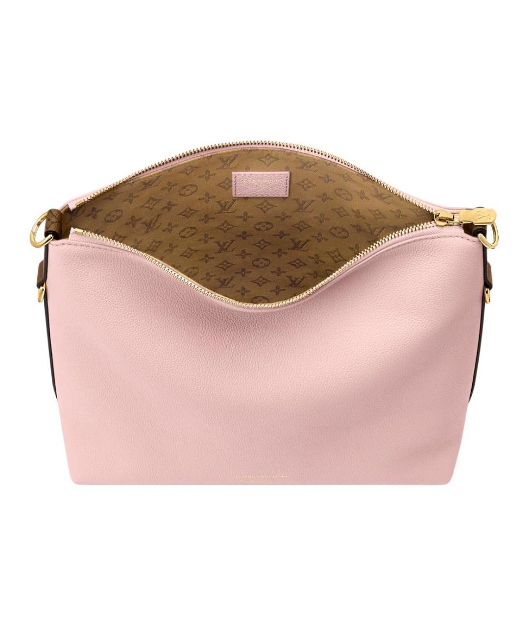 LOUIS VUITTON Розовая кожаная сумка через плечо, фото 4