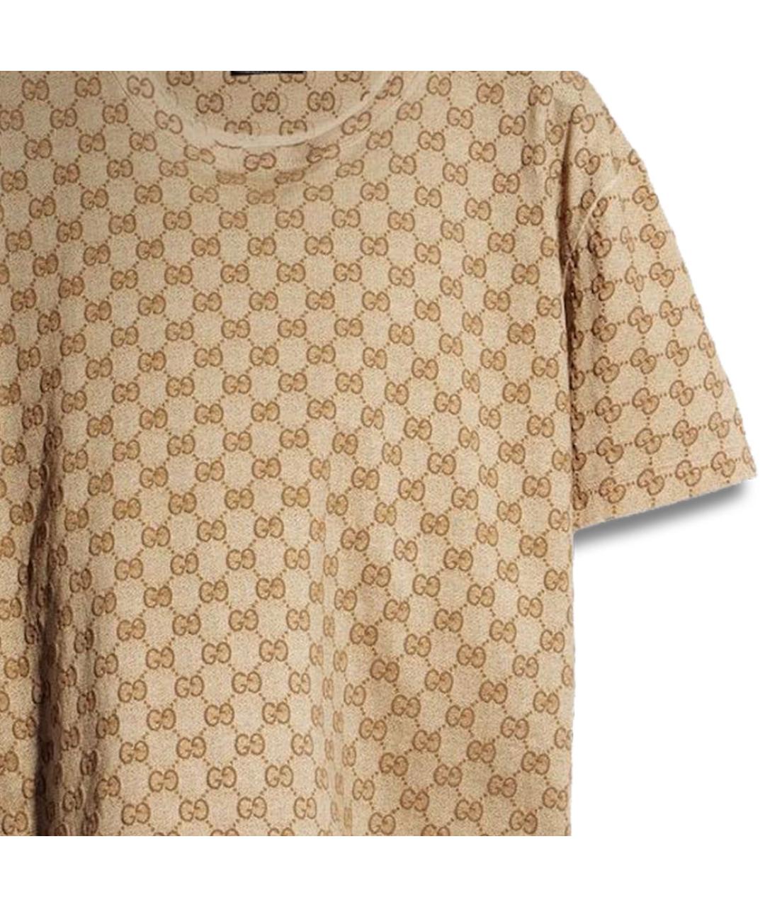 GUCCI Бежевая футболка, фото 2