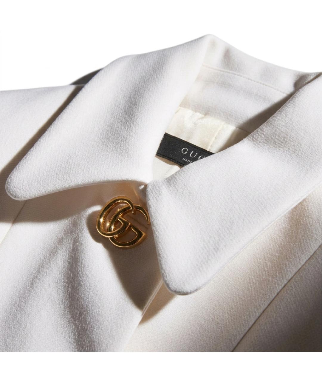 GUCCI Белое шерстяное пальто, фото 2