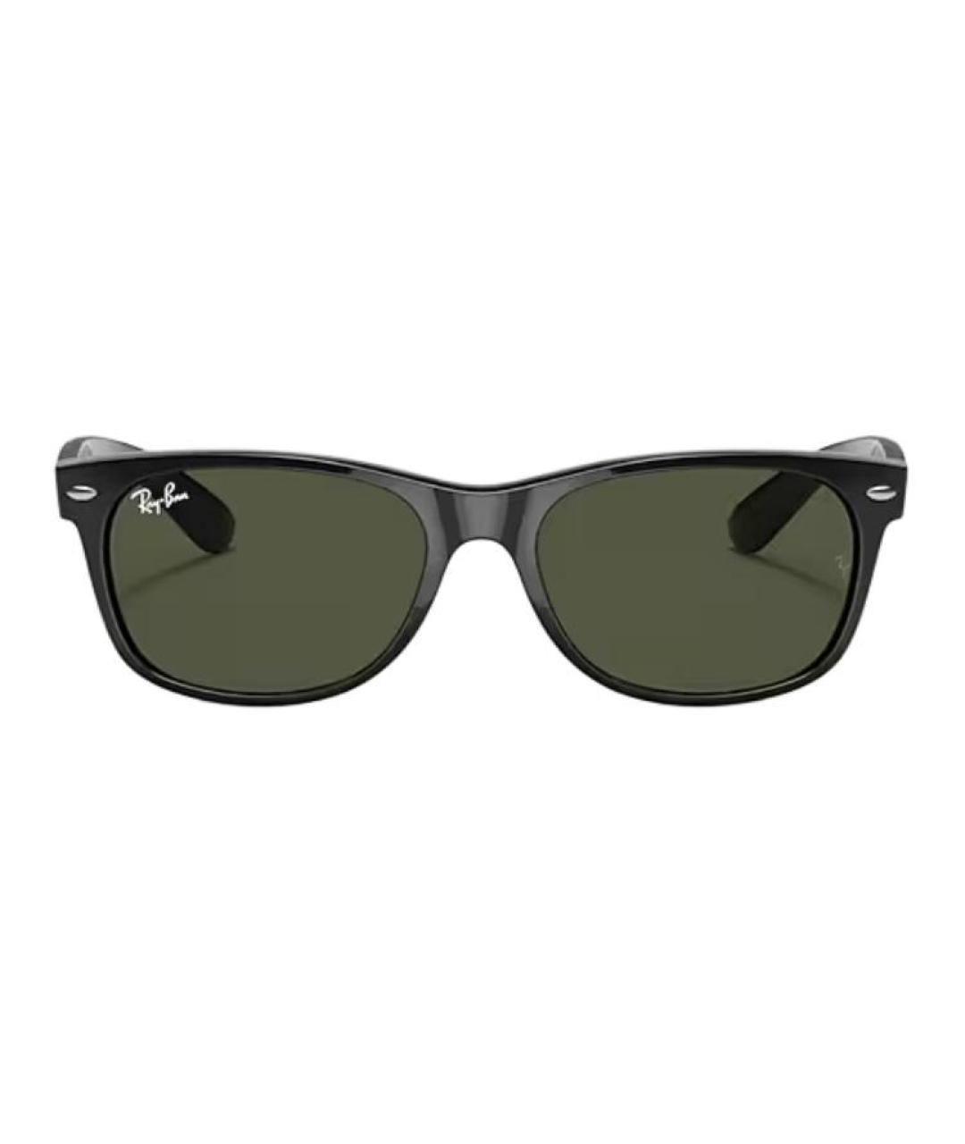 RAY BAN Черные пластиковые солнцезащитные очки, фото 2