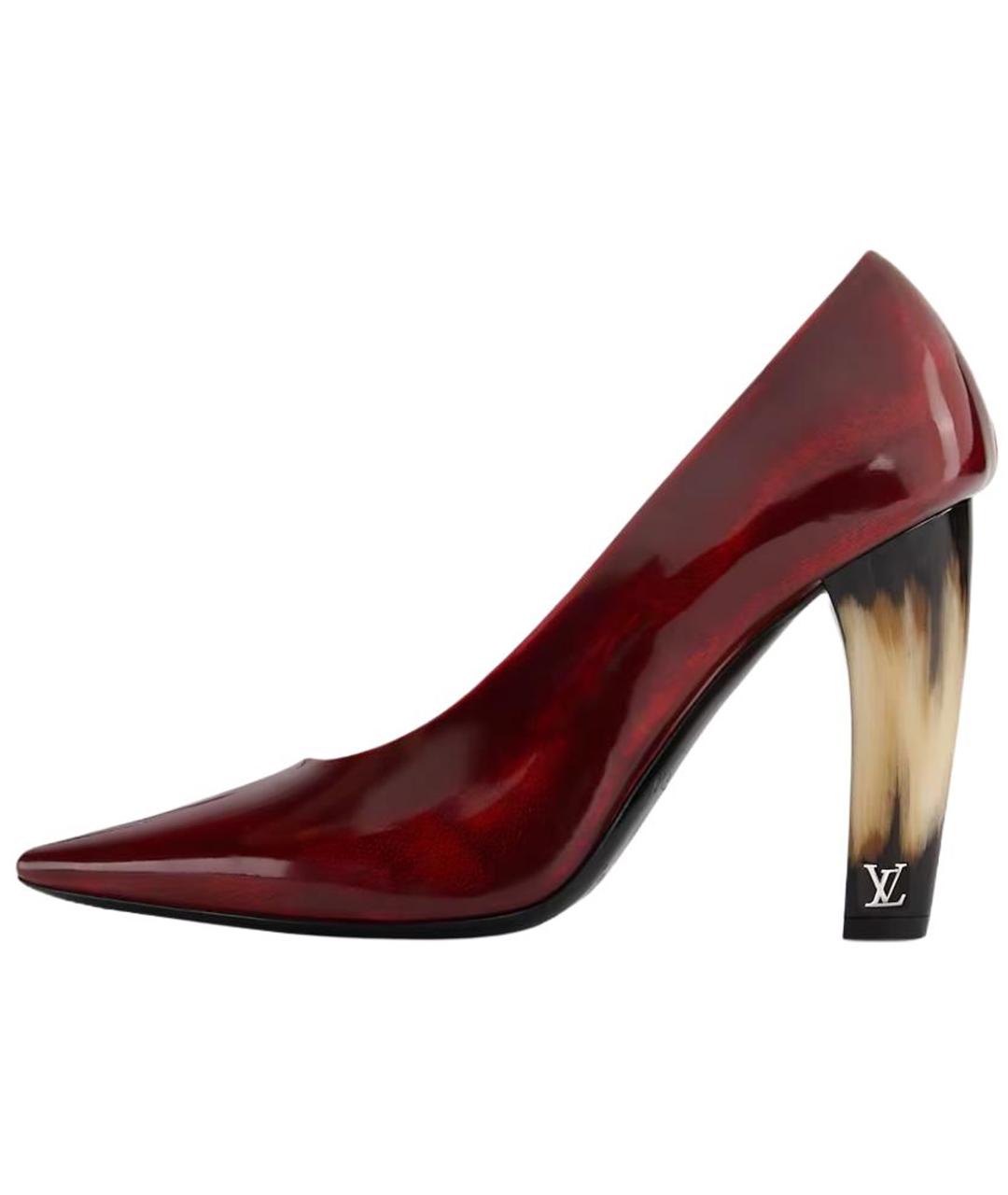 LOUIS VUITTON Красные туфли из лакированной кожи, фото 2