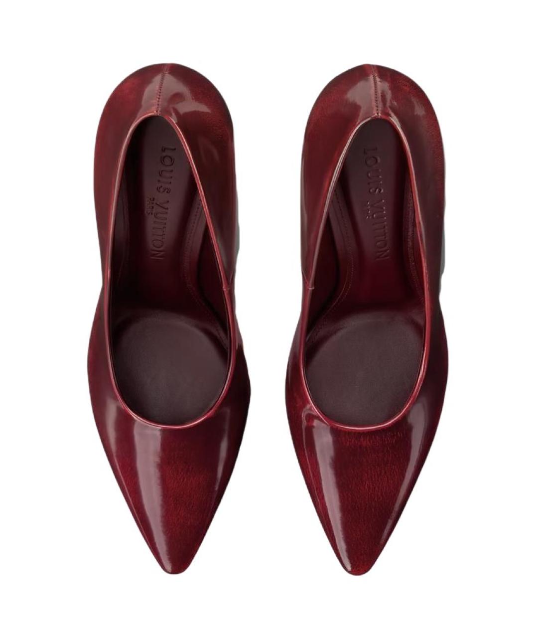 LOUIS VUITTON Красные туфли из лакированной кожи, фото 4