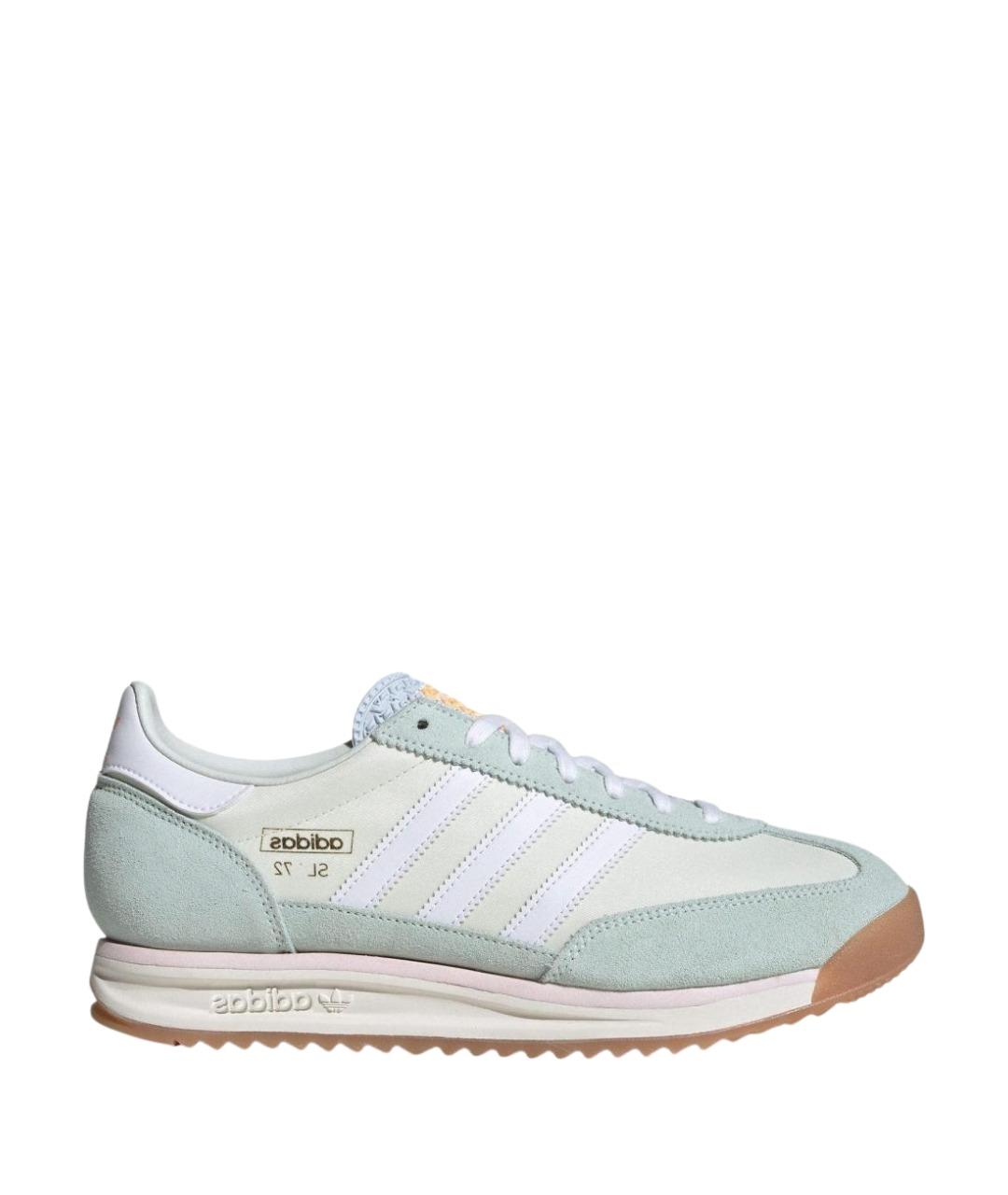 ADIDAS Зеленые замшевые кроссовки, фото 1
