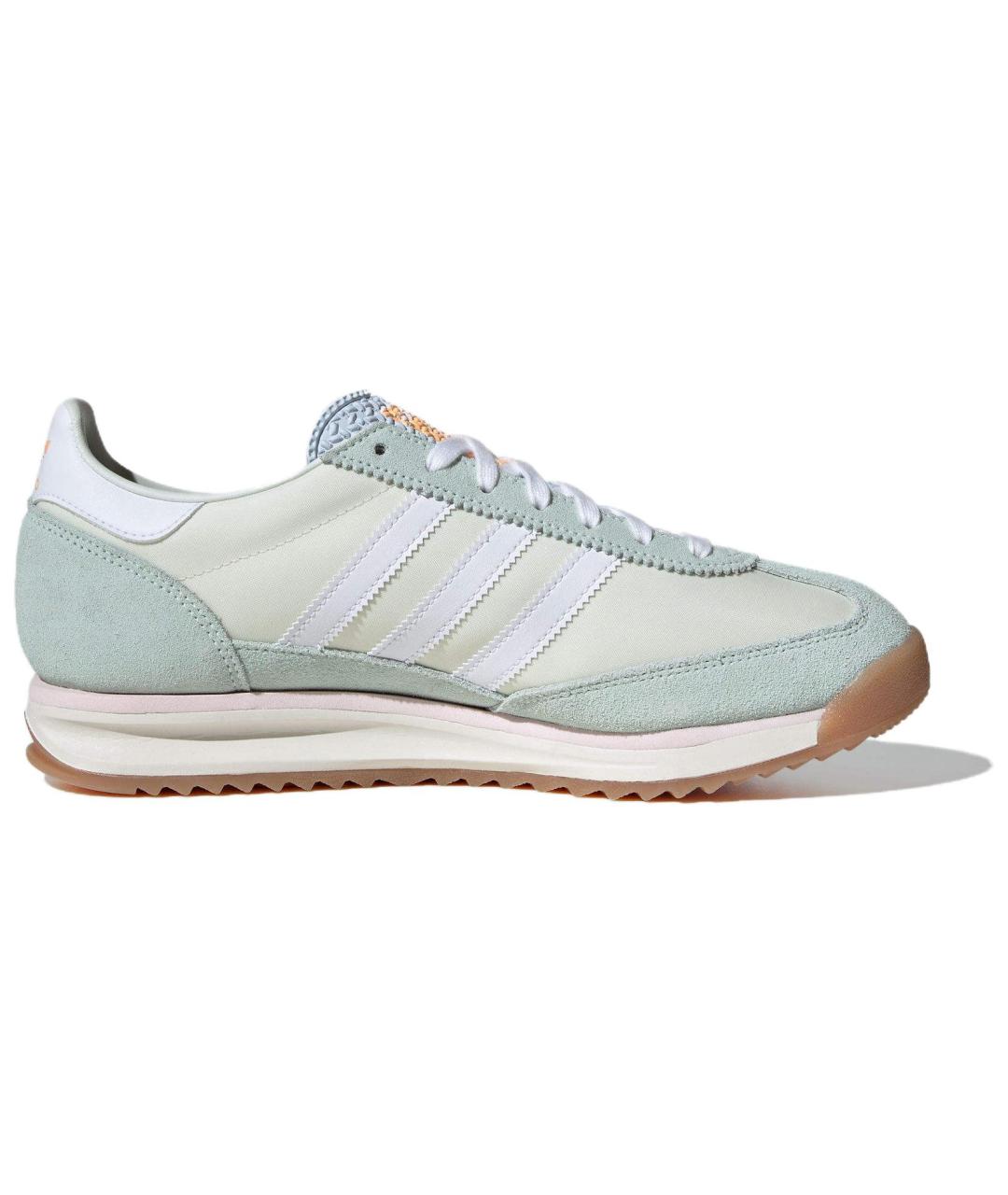 ADIDAS Зеленые замшевые кроссовки, фото 2