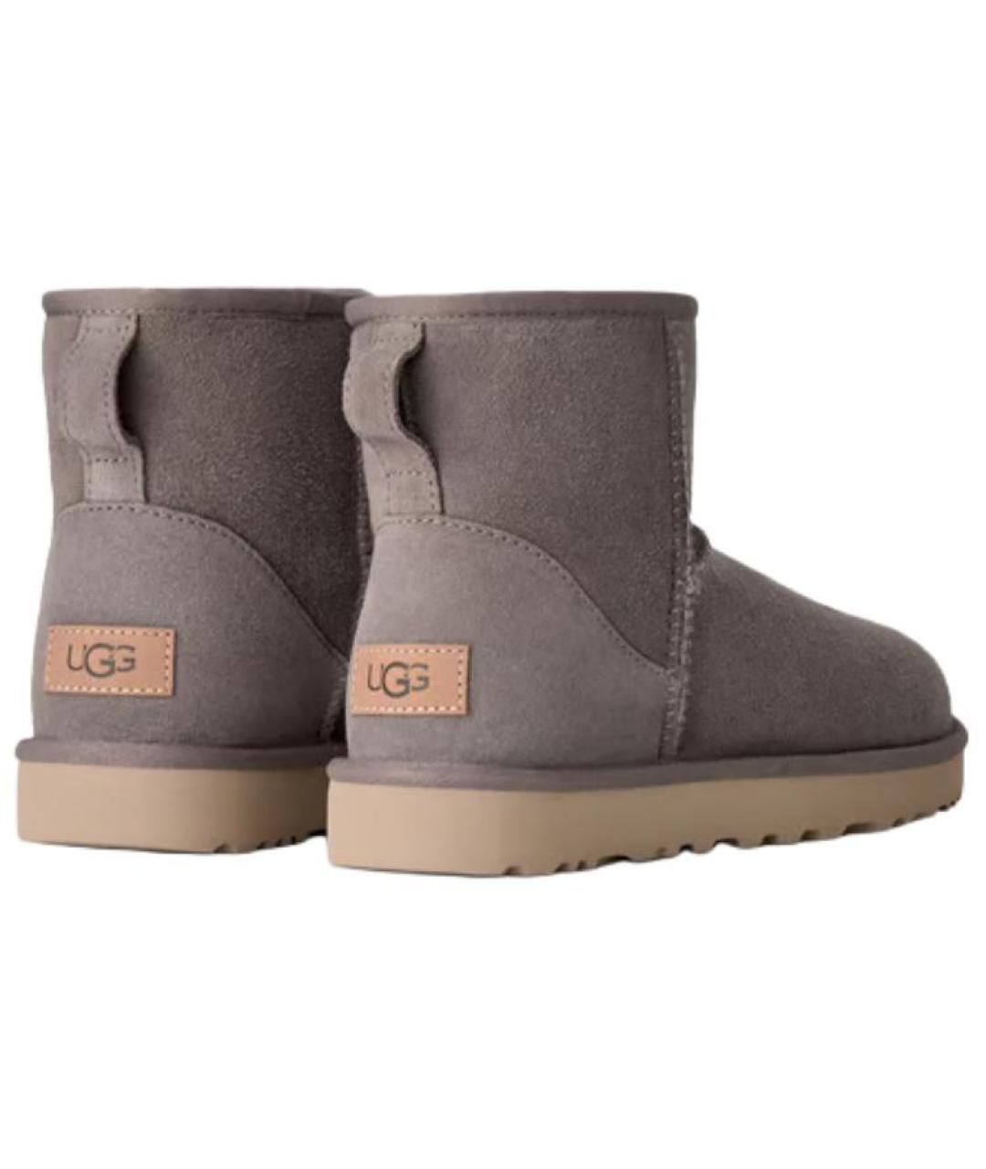 UGG Серые замшевые полусапоги, фото 4