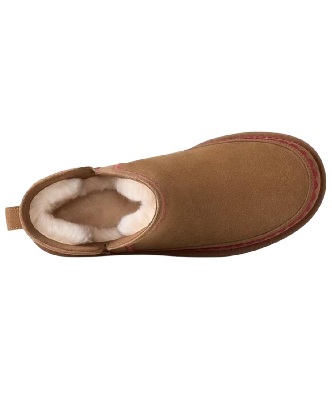 UGG Коричневые замшевые полусапоги, фото 5