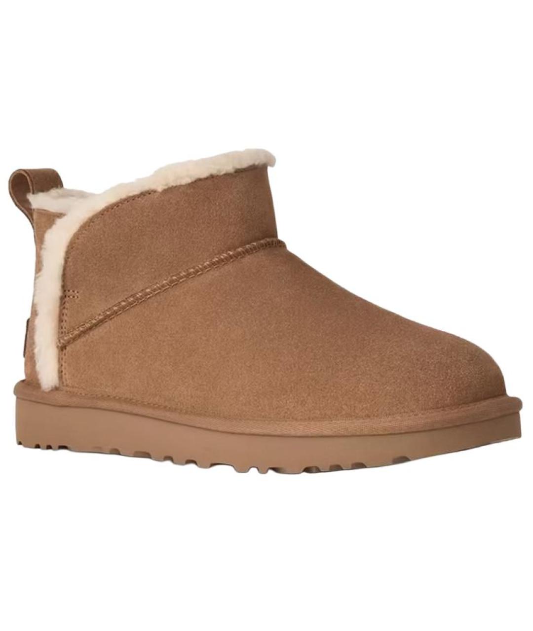 UGG Коричневые замшевые полусапоги, фото 2