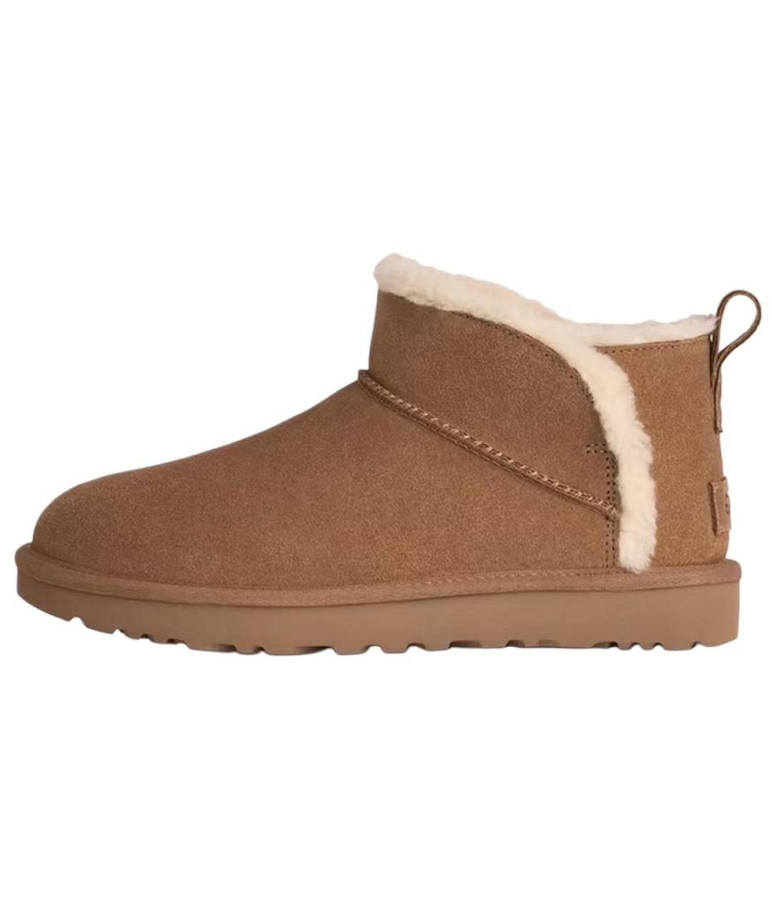 UGG Коричневые замшевые полусапоги, фото 6