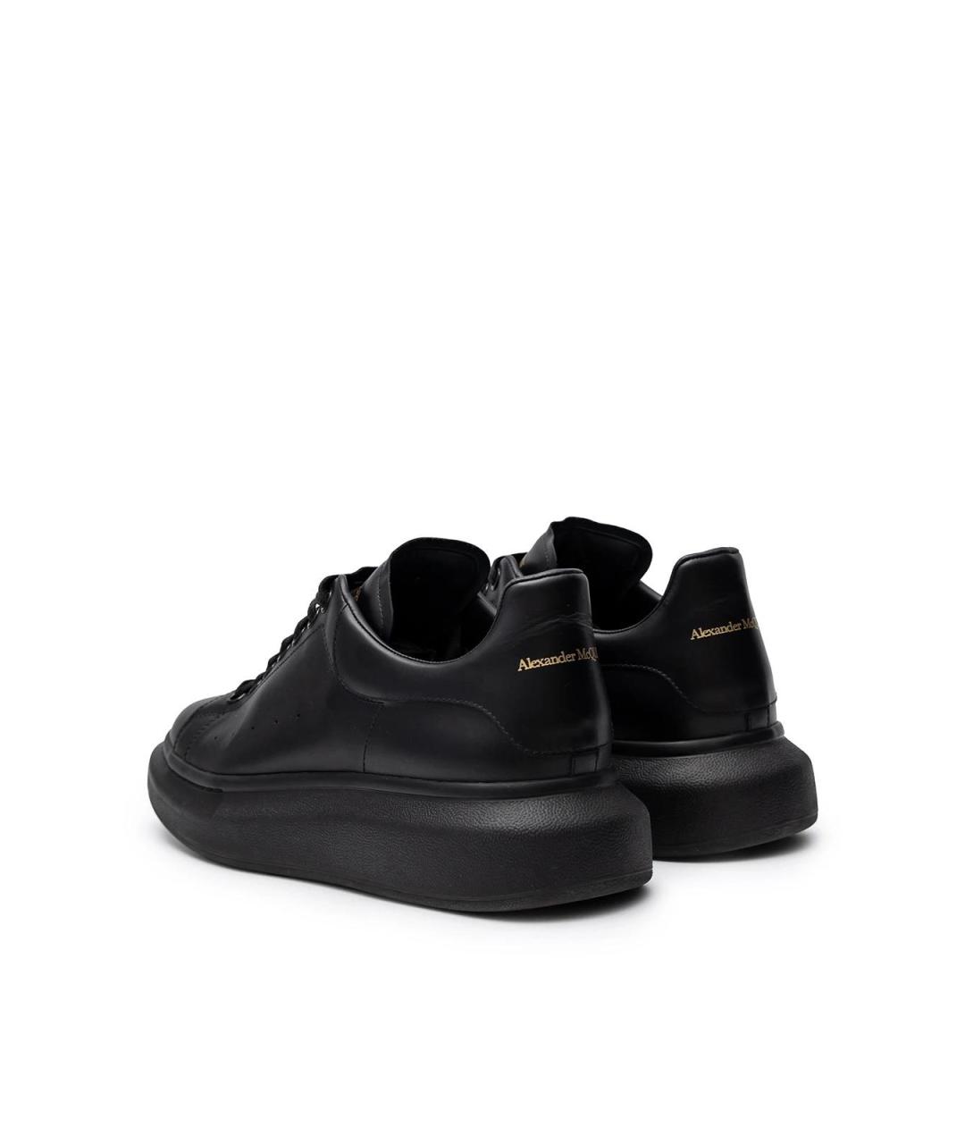 ALEXANDER MCQUEEN Черные кожаные кеды, фото 3