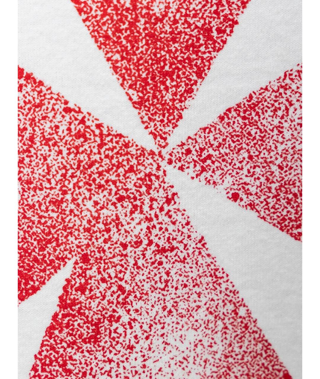 OFF-WHITE Белая хлопковая футболка, фото 3