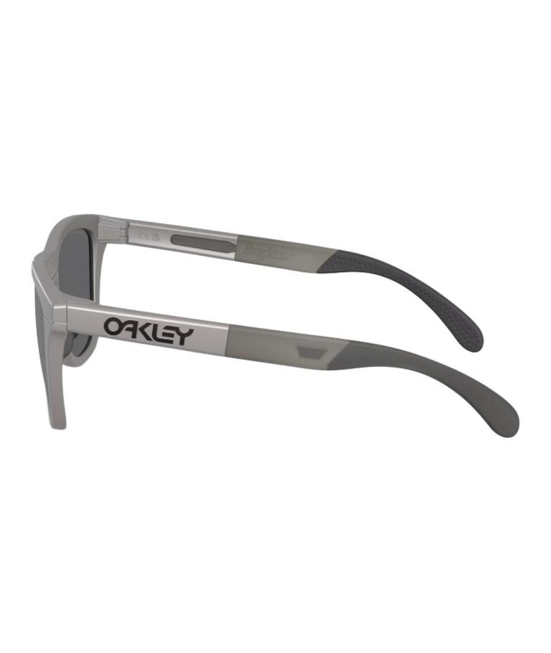 OAKLEY Серые металлические солнцезащитные очки, фото 3