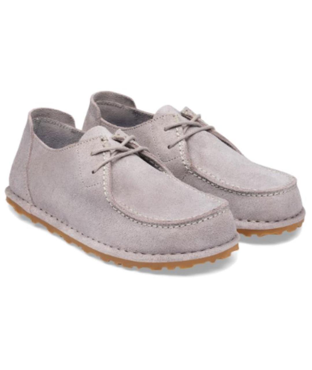 BIRKENSTOCK Фиолетовые замшевые ботинки, фото 3