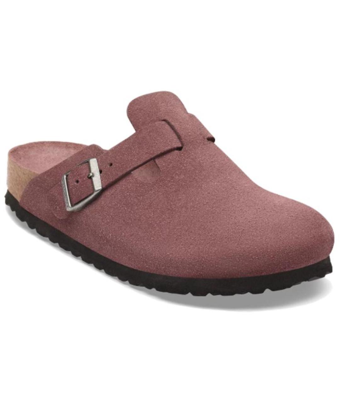BIRKENSTOCK Розовые замшевые сабо, фото 4