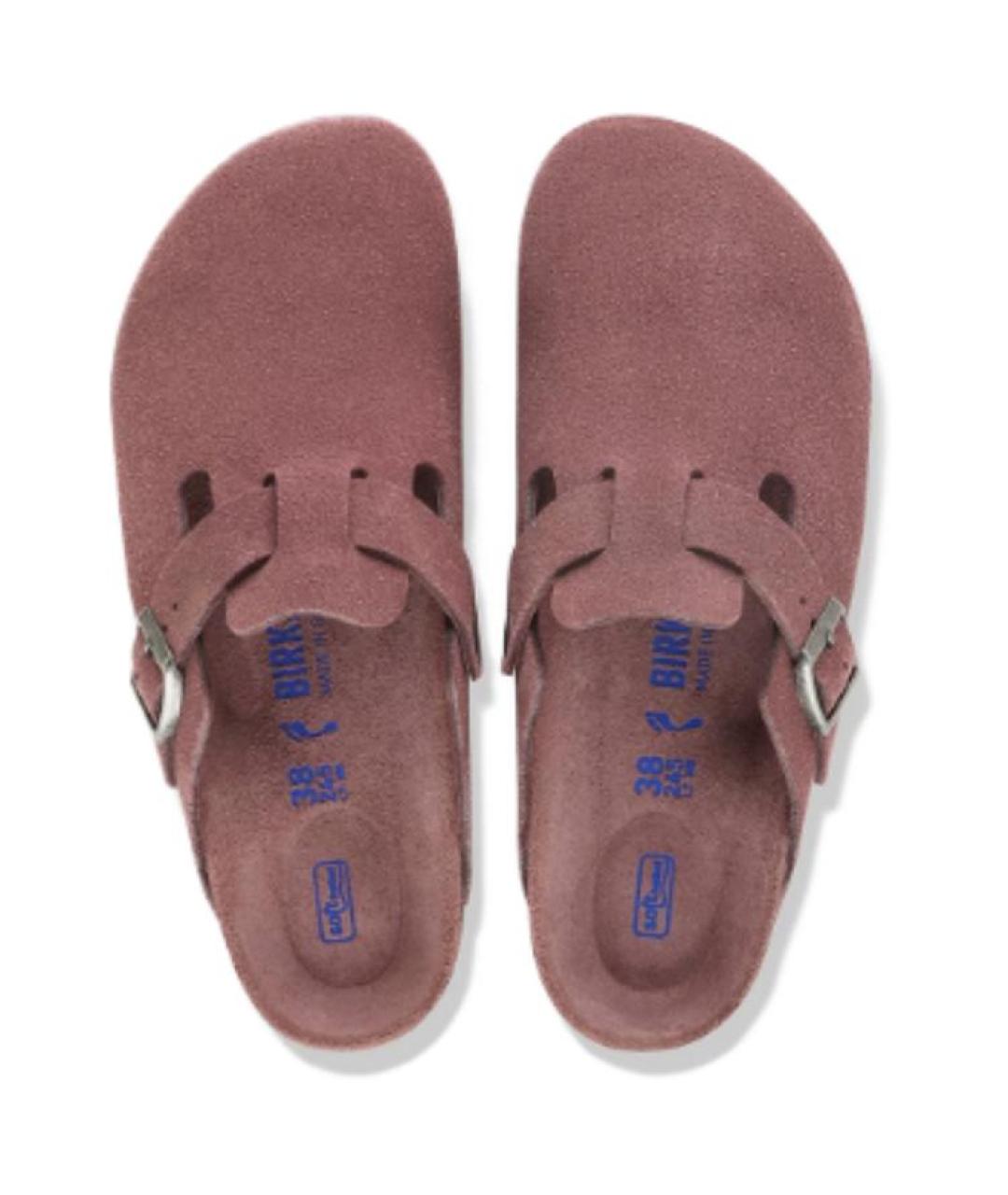 BIRKENSTOCK Розовые замшевые сабо, фото 2