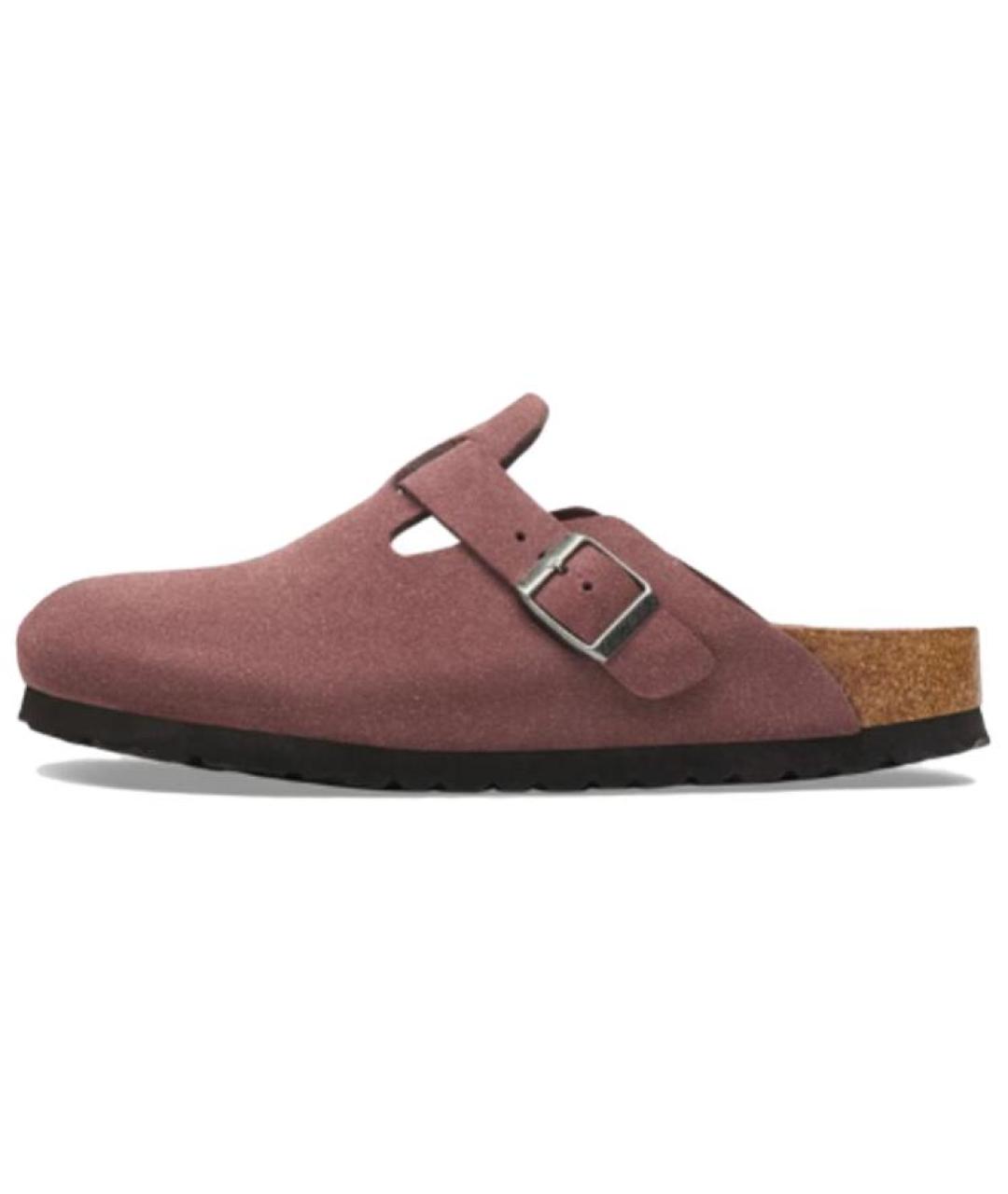 BIRKENSTOCK Розовые замшевые сабо, фото 5