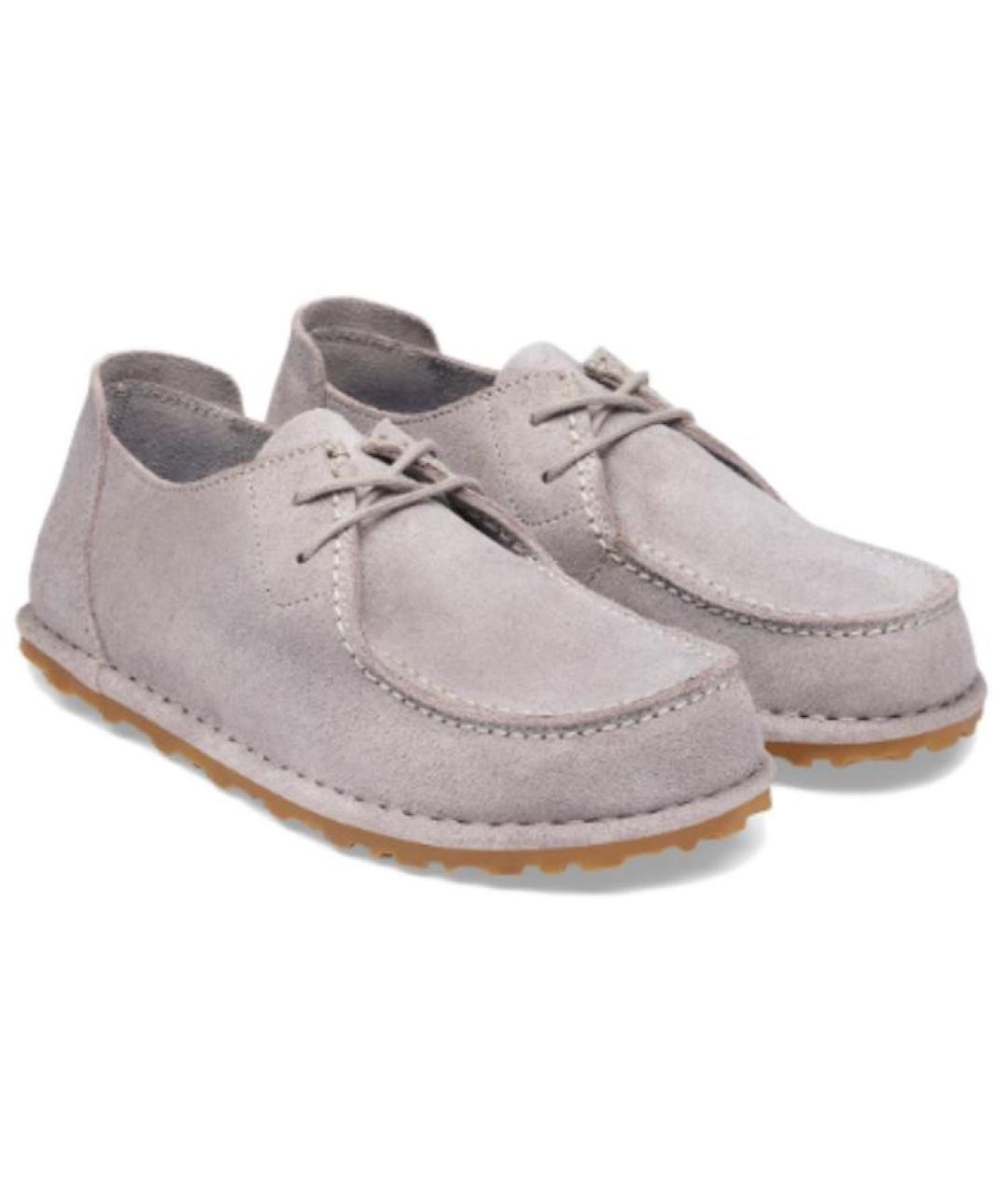 BIRKENSTOCK Фиолетовые замшевые ботинки, фото 4