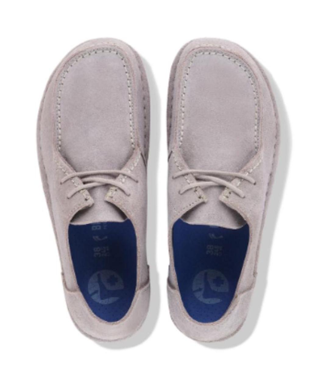 BIRKENSTOCK Фиолетовые замшевые ботинки, фото 2