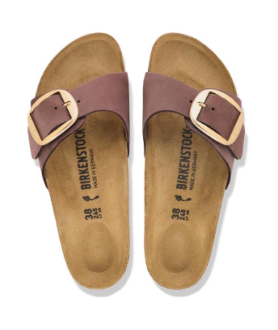 BIRKENSTOCK Розовые замшевые сандалии, фото 2