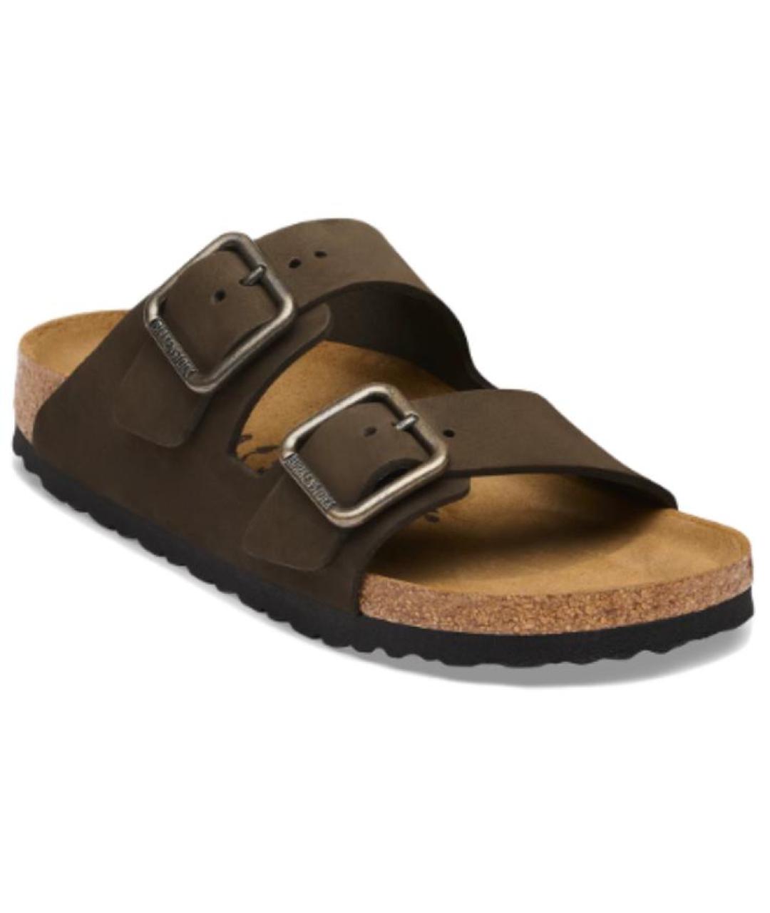 BIRKENSTOCK Коричневые замшевые сандалии, фото 4