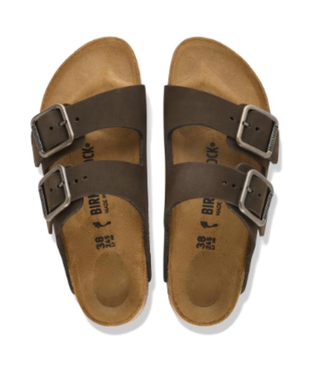 BIRKENSTOCK Коричневые замшевые сандалии, фото 2