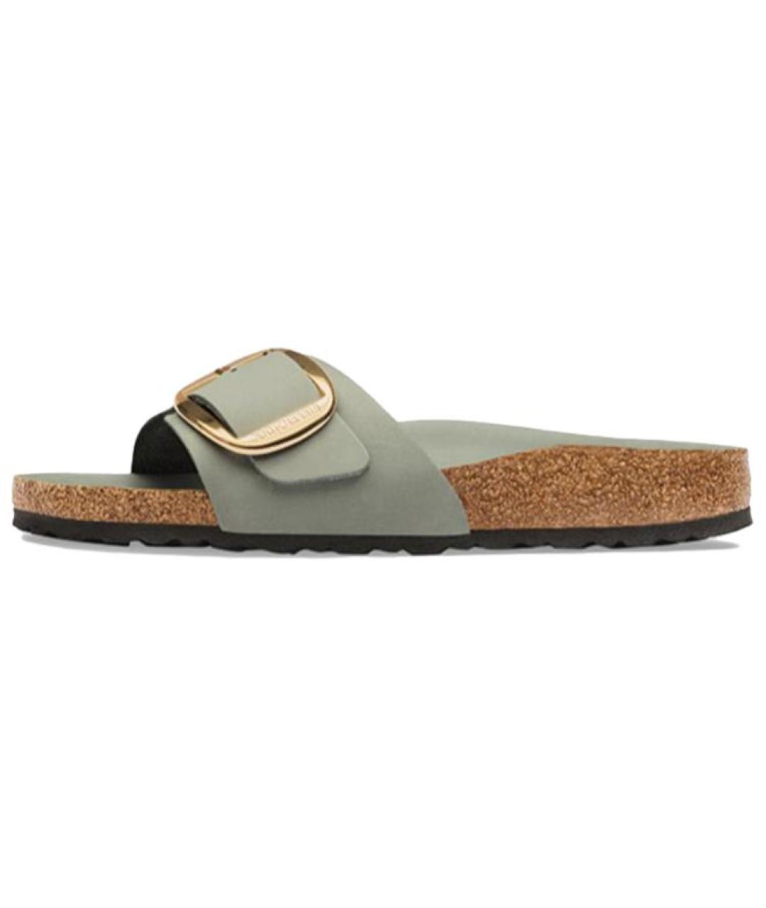 BIRKENSTOCK Зеленые замшевые сандалии, фото 5