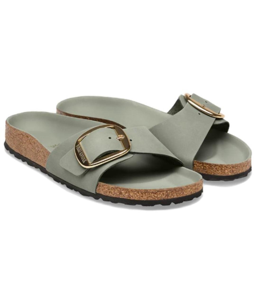 BIRKENSTOCK Зеленые замшевые сандалии, фото 3