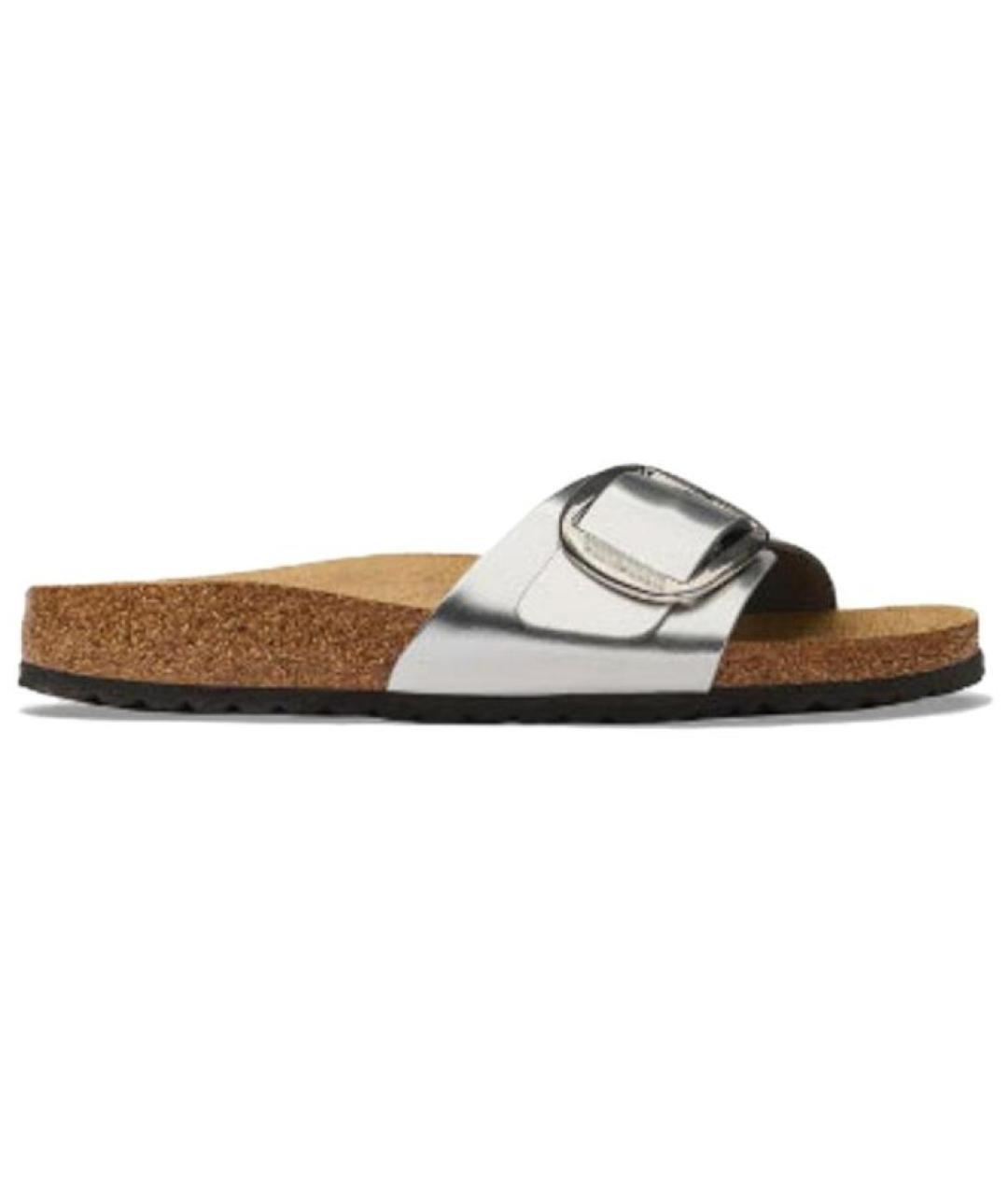 BIRKENSTOCK Серебряные сандалии, фото 1
